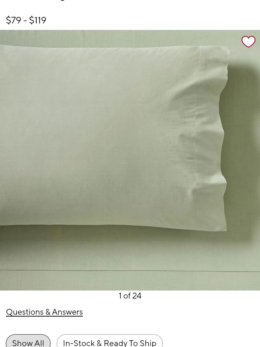Pottery Barn Teen 100% Organic Cotton Twin XL Sheet Set (Sage) EUC